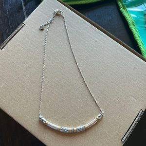 Two toned SILPADA necklace with Swarovski crystals